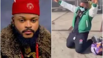 Whitemoney Goes Down On His Knees In Dubai Airport After First Trip Abroad