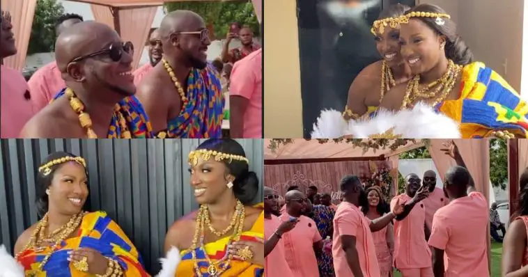 Ghanaian twin sisters marry at the same wedding