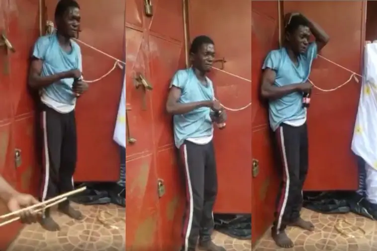 Thief caught in broad daylight given malt to drink and asked to dance to save his dear life