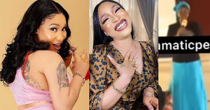 Tonto Dikeh is not a human being by birth – Female preacher insists (Video)