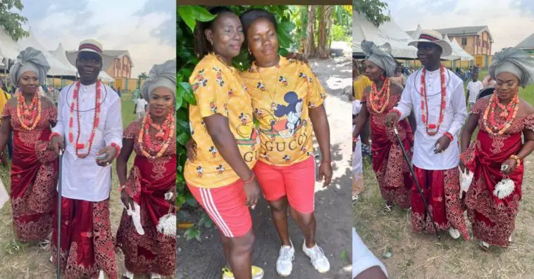 Photos & videos from the wedding ceremony of man who married his 2 pregnant brides