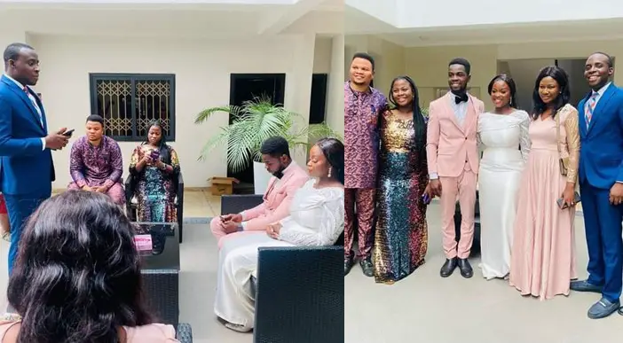 lady who dislikes crowd holds her white wedding with only five guests