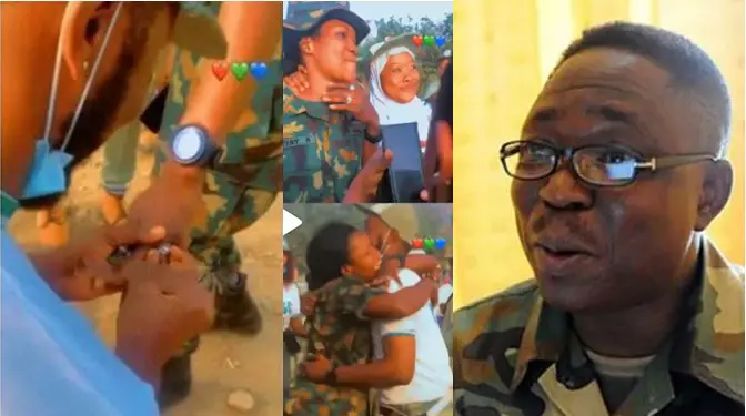 She’s not qualified for marriage – Nigerian Army explains reasons for arresting female soldier who accepted corp members proposal