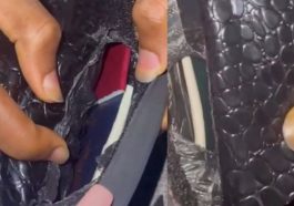 Lady discovers different passports hidden in a pair of slippers given to her to take to Ireland (Video)