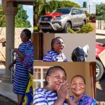 Mother sheds tears of joy, dances as she receives brand new car from her son (Photos)