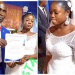 Groom Reveals Why Pretty Bride Refused To Smile During Their Wedding Ceremony