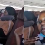 Airplane conveys only two passengers from Lagos to London following travel ban (Video)