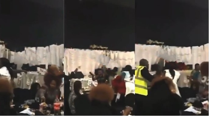 Woman storms ex-boyfriend’s wedding with her friends, scatters venue (Video)