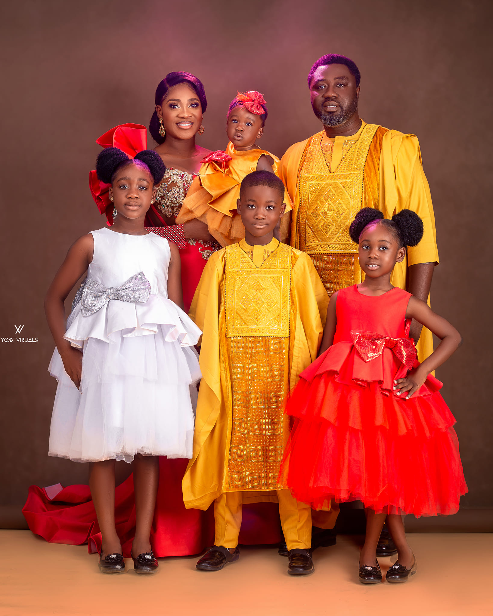 Mercy Johnson Okojie With Her Husband and Family