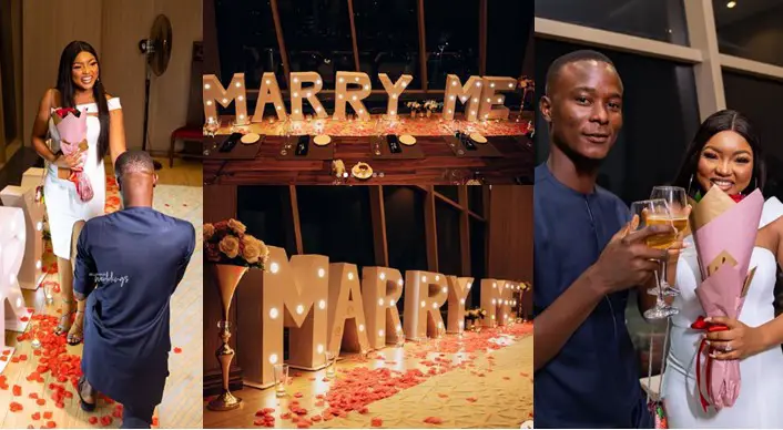 Lady gets engaged to man who prays for her every morning (Photos)