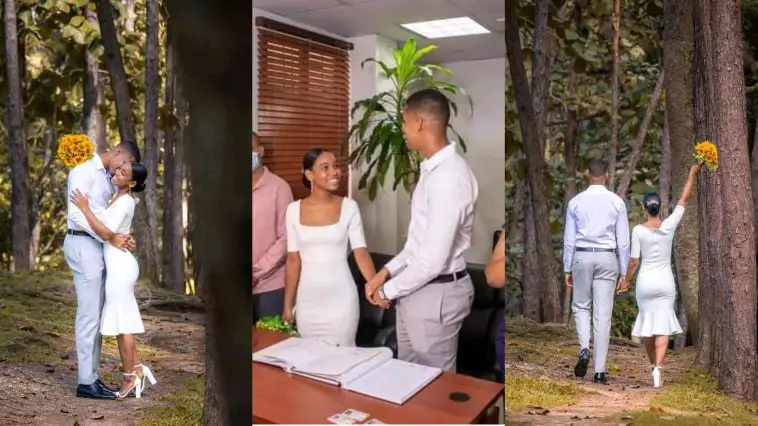 Couple go viral after inviting only 2 guests to their wedding (PHOTOS)