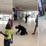 Lady says no and walks out on her man after he proposed at a mall (Video)