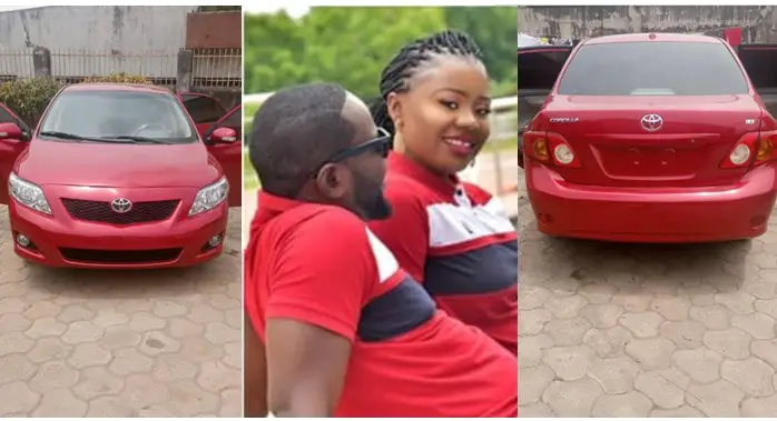 You stayed when I had only motorcycle – Man buys his wife a brand new car