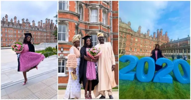 Joy as Lady who Almost Committed Suicide in UK School Graduates