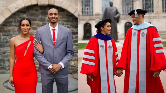 Husband and wife graduate from medical school same day