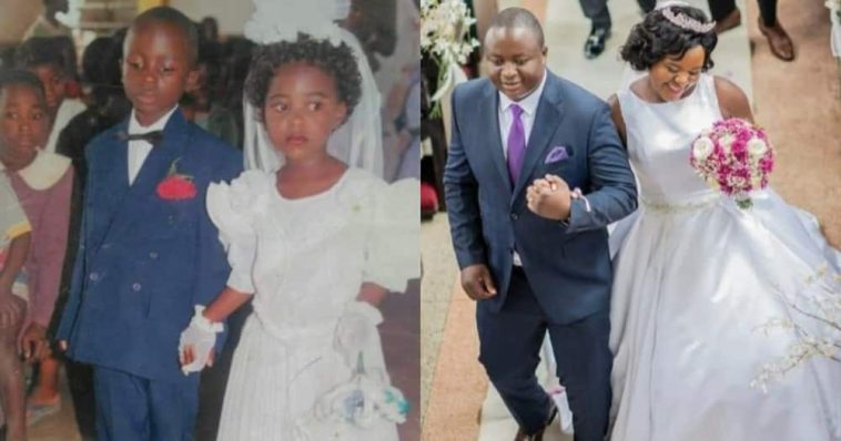 Schoolmates who Acted as Couple in 1995 Marry in Gorgeous Wedding; Photos Pop Up