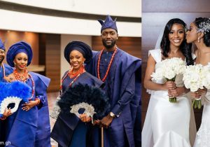 Beautiful Twin Sisters Wed on the Dame Day in Gorgeous Gowns