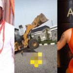 “You mess with the wrong lady, you get what you deserve” – Tonto Dikeh reacts as Kpokpogri’s house gets demolished