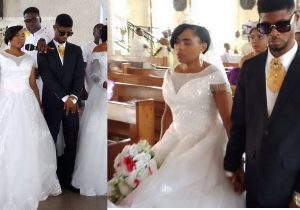 Visually impaired lovers wed