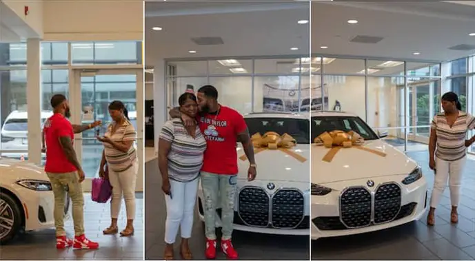 Man buys 2022 BMW for his mum to celebrate her while alive