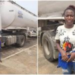 One of a Kind: 26-Year-Old Lady Seen Driving Tanker, Photos Go Viral