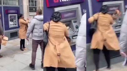 nigerian lady damage atm in uk