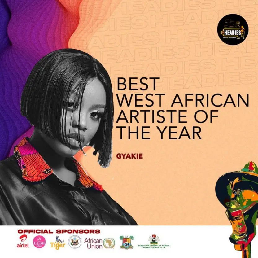 Gyakie wins Best West African Act Headies