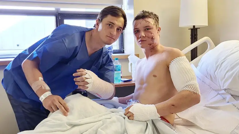 Brady Lowry, Kendell Cummings: How Grizzly bear attacked two Wyoming college wrestlers in frightening scene