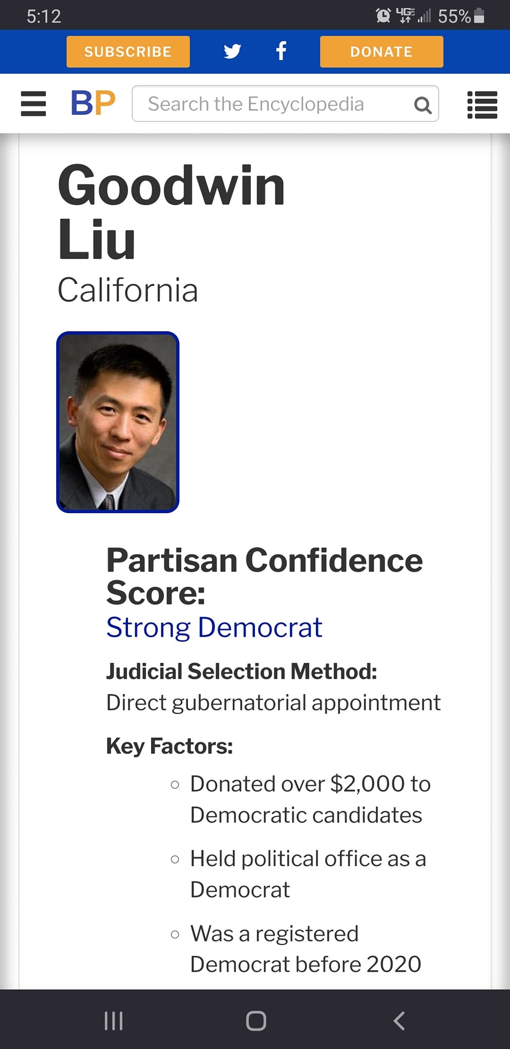 Goodwin Liu party: Which party does the American lawyer represent? 2 Goodwin Liu party