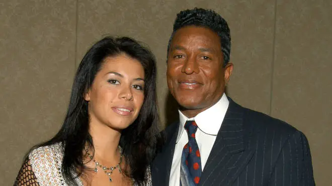 Jermaine Jackson and ex-wife Alejandra. Picture: Getty