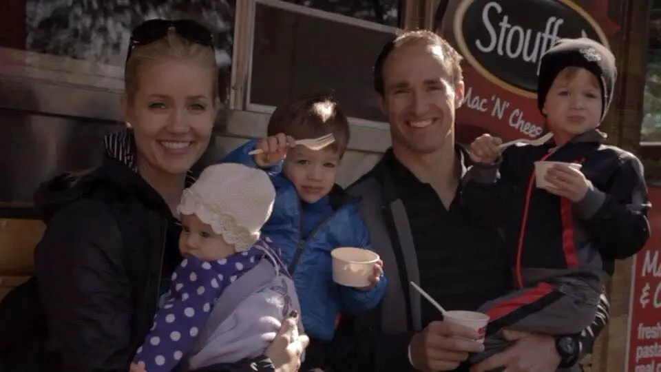 Brittany Brees with husband, Drew Brees and children