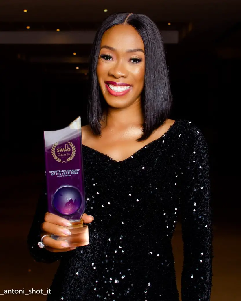 Juliet Bawuah wins Journalist of the year at SWAG Awards