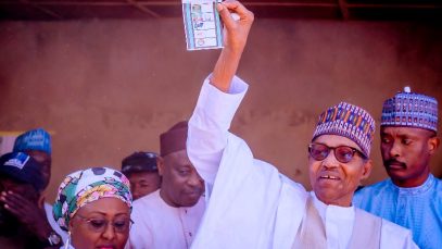 Who did Buhari vote for in 2023