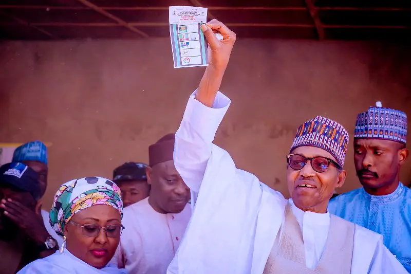 Who did Buhari vote for in 2023