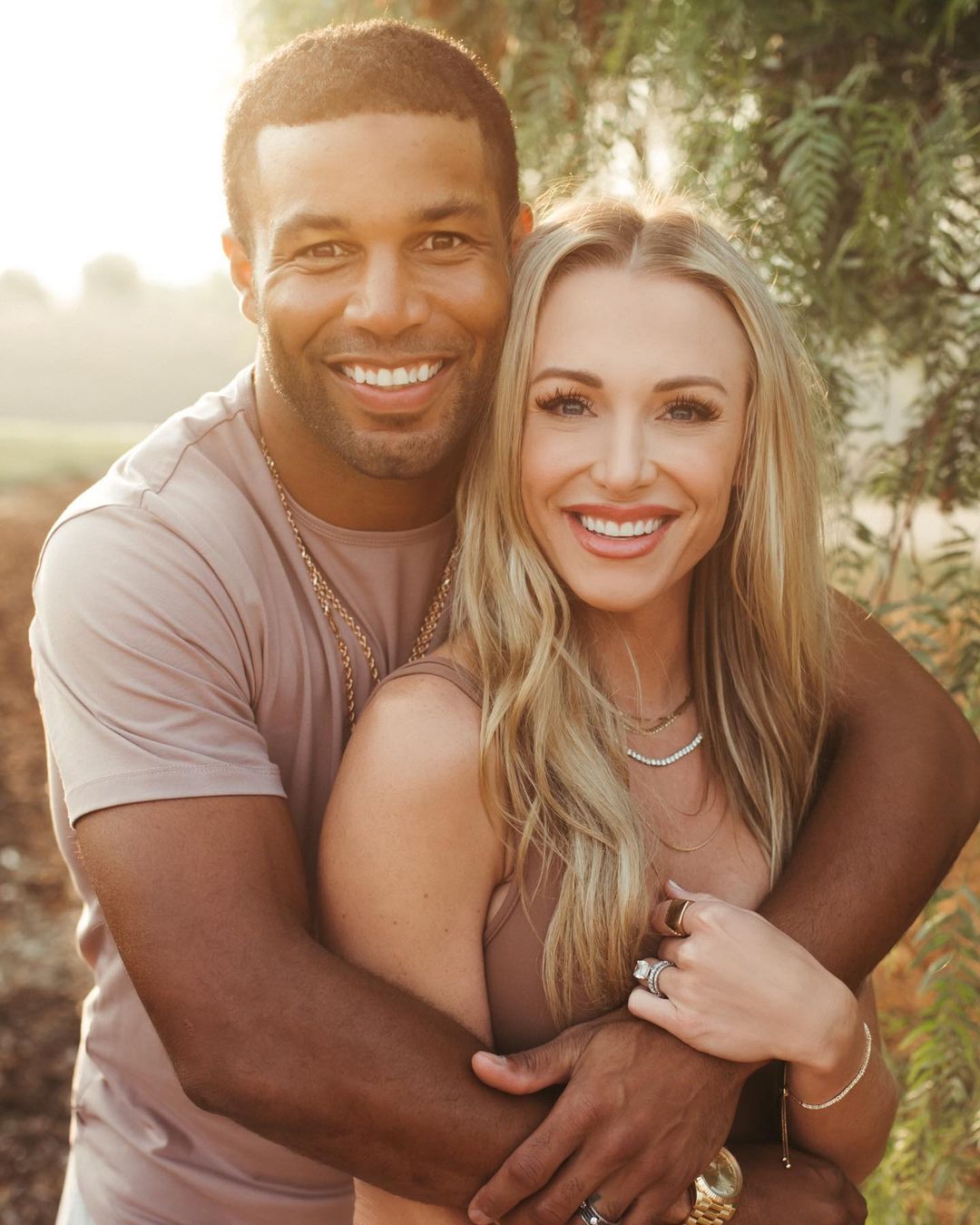  Golden Tate and his wife, Elsie Tate