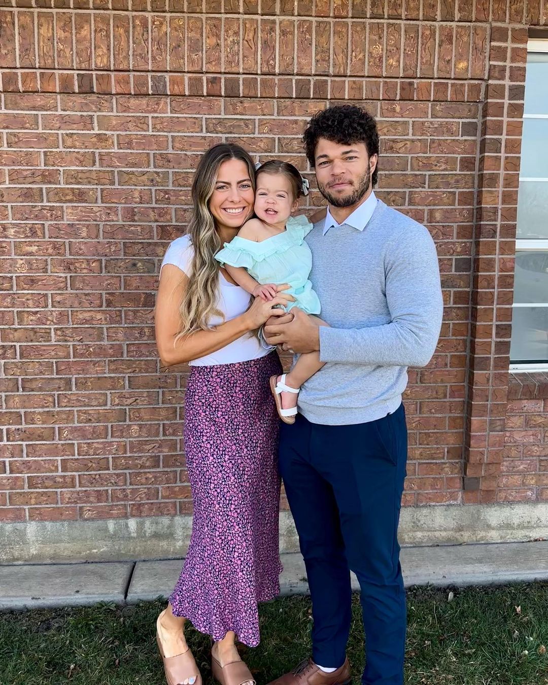 Breanna McCarter Hall is Jaren Hall's wife - Here is what we know 3 Jaren and Breanna Hall with daughter named Jayda