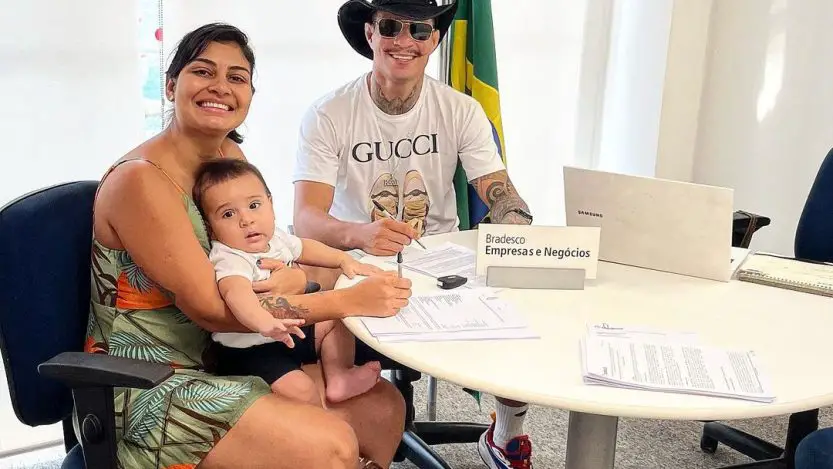 Felipe Colares wife is Jaqueline Colares, Jacqueline Amaral