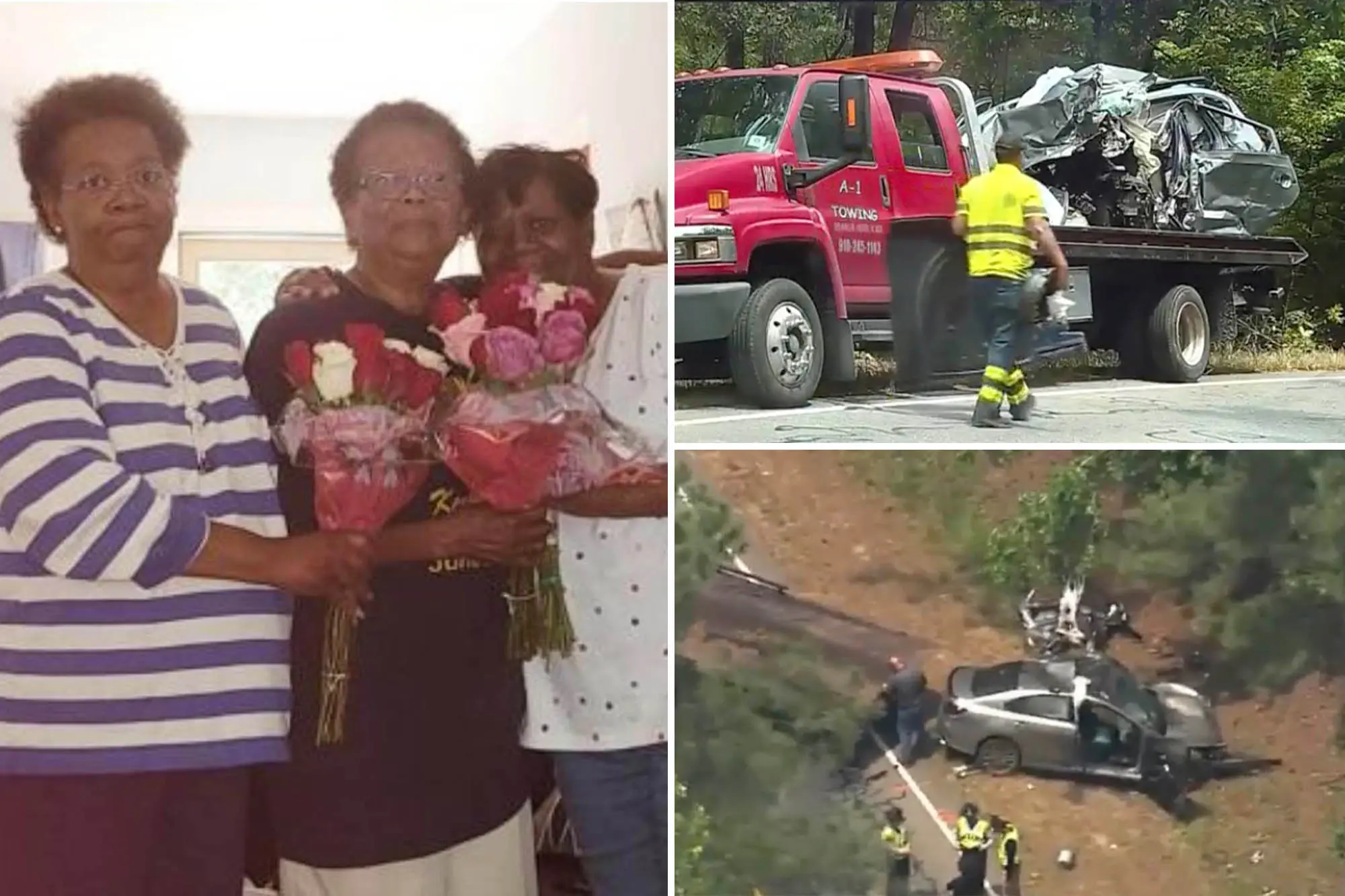 Viola Medlin Singletary, Gloria Medlin McCrimmon, and Cheryl Elaine