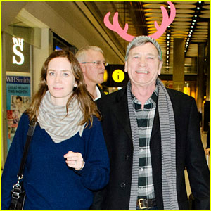 Emily Blunt with father