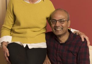 George Alagiah wife, Frances Robathan