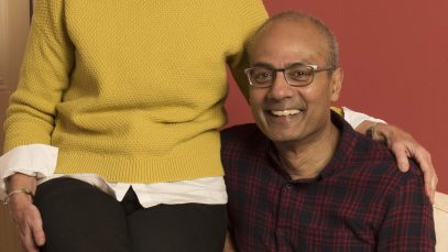 George Alagiah wife, Frances Robathan