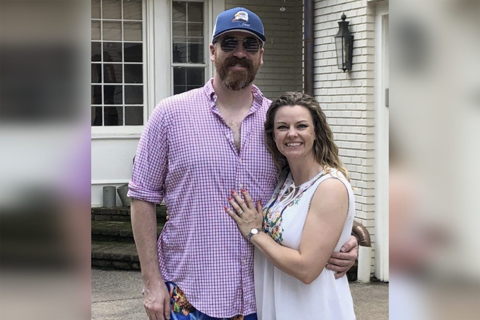 Dr. Benjamin Mauck and his wife pose together for a photo.