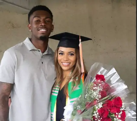 Justyn Ross at girlfriend's graduation