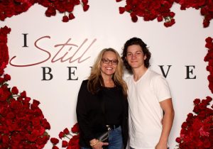 Montana Jordan with mother Kelli Pieratt Smith the Los Angeles Premier of I Still Believe