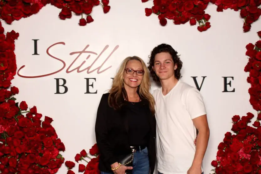 Montana Jordan with mother Kelli Pieratt Smith the Los Angeles Premier of I Still Believe