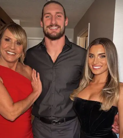 Joey Bosa with his mother Cheryl Bosa and his girlfriend, Amanda Kassdikian