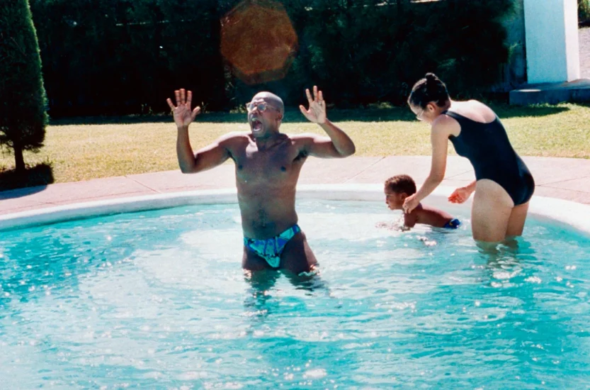 Andre Braugher with wife Ami and eldest son Michael when he was still a small boy.