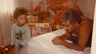 Michael Corleone Blanco with father